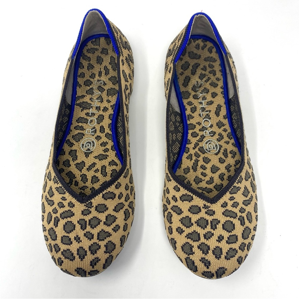 Rothy’s The Flat Round Toe Shoes in Retired Cheetah Print